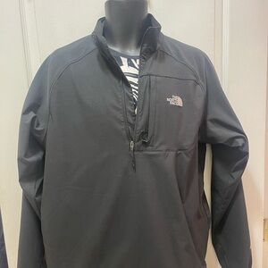 The North Face Apex Softshell Quarter Zip Jacket black size medium